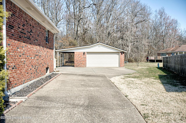 exterior space with fence