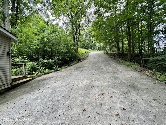 view of road