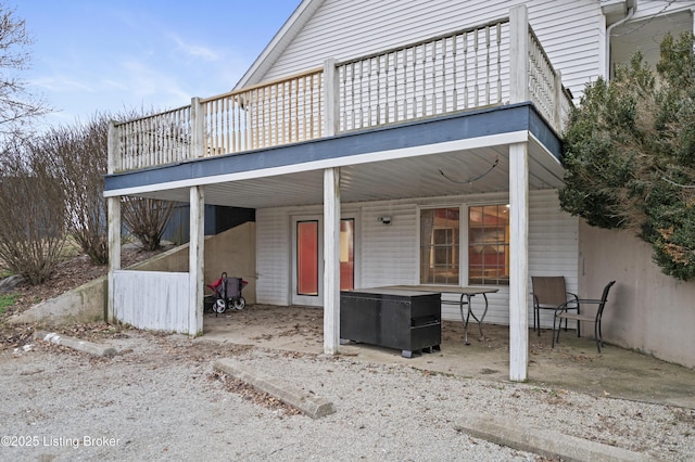 exterior space with a patio