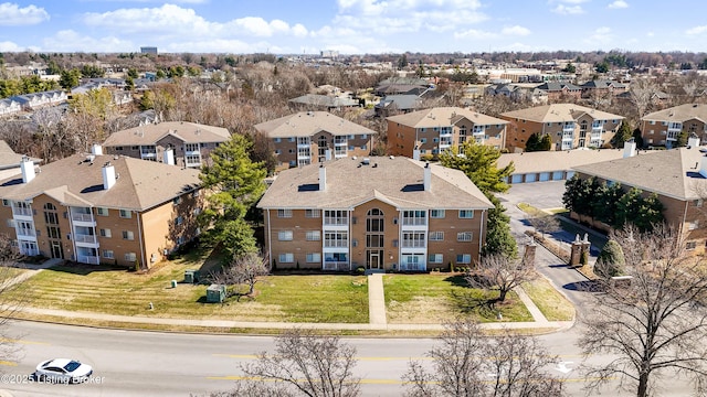 drone / aerial view featuring a residential view