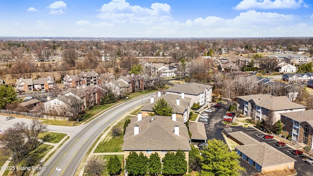 aerial view featuring a residential view