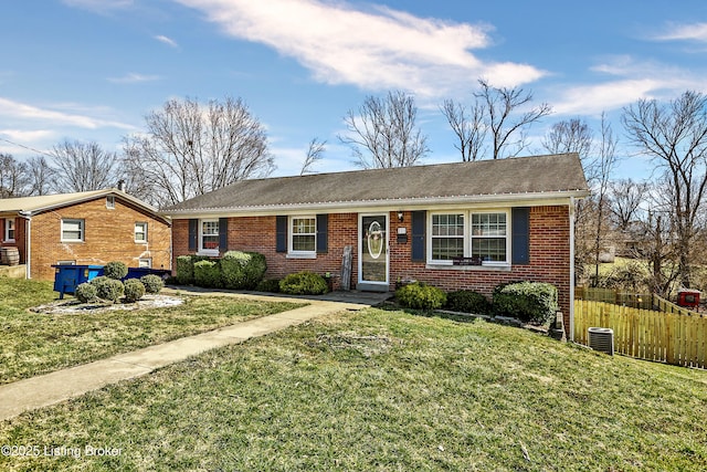 221 Forrest Dr, Lawrenceburg, KY 40342 - single story home featuring brick siding and central AC unit