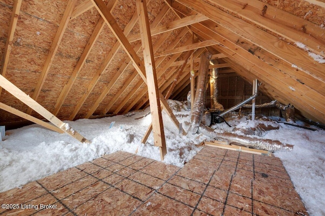 view of attic