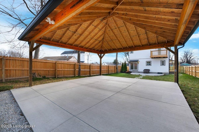 view of patio / terrace with a fenced backyard