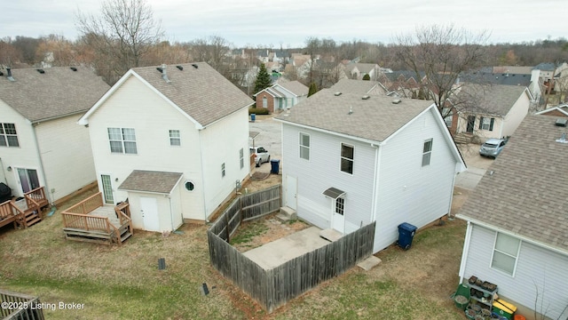 drone / aerial view featuring a residential view