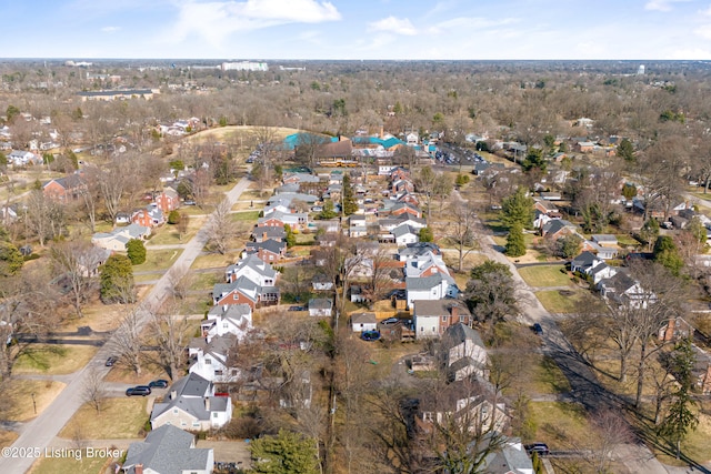 drone / aerial view featuring a residential view