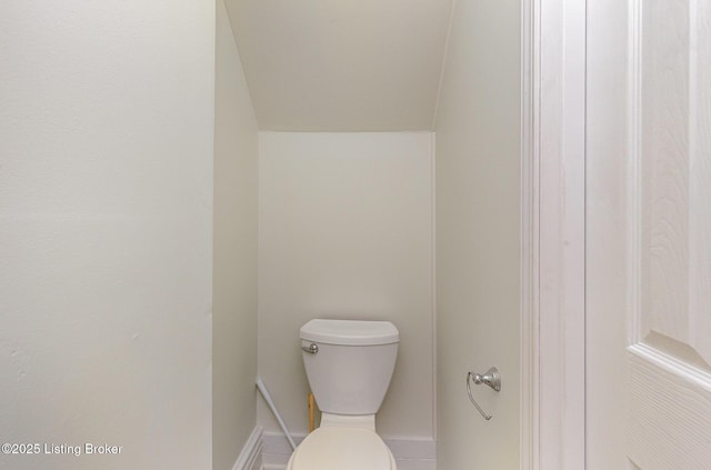 bathroom featuring toilet