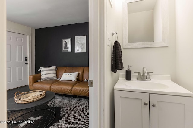 bathroom featuring vanity