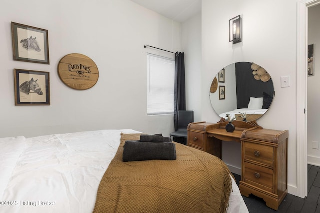 bedroom with baseboards