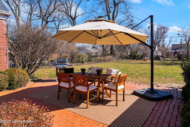 view of patio / terrace featuring outdoor dining area