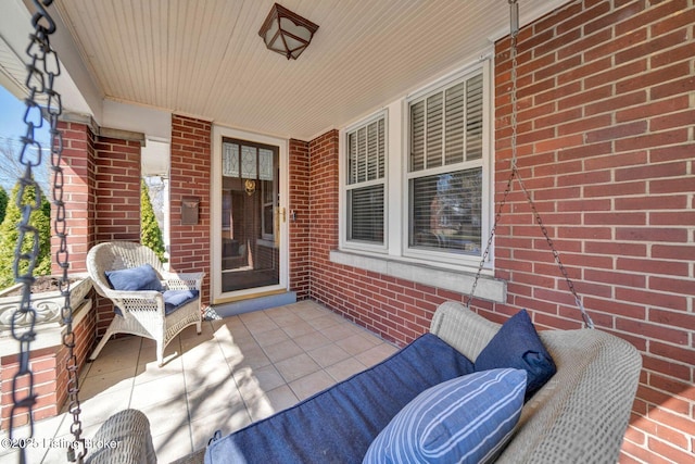 view of patio with covered porch