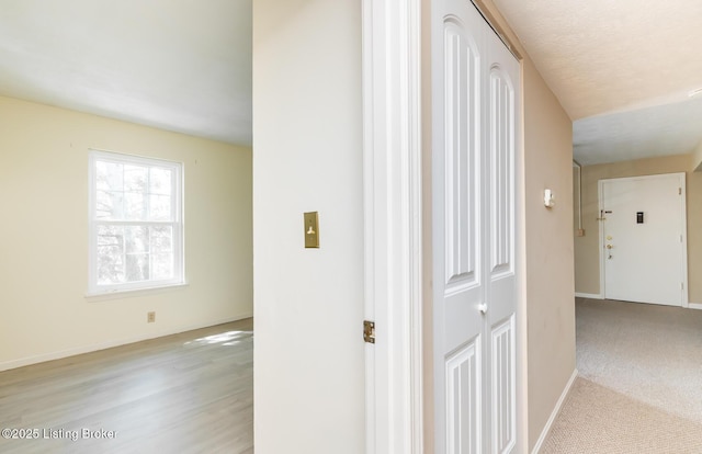 hallway with baseboards