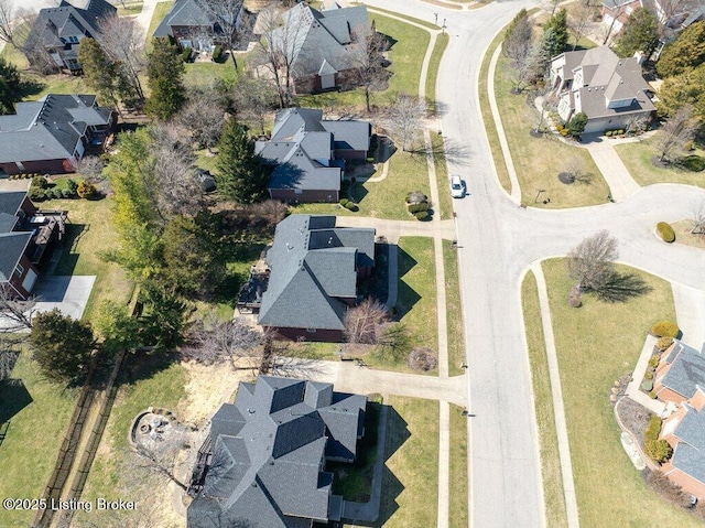 birds eye view of property featuring a residential view