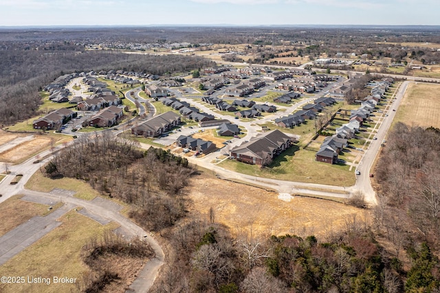 drone / aerial view featuring a residential view