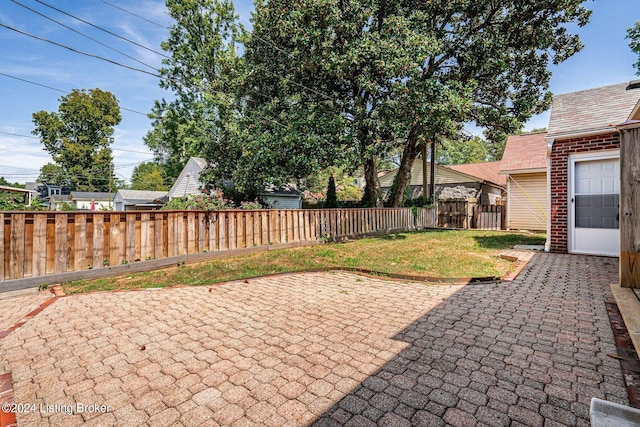 view of patio / terrace with fence