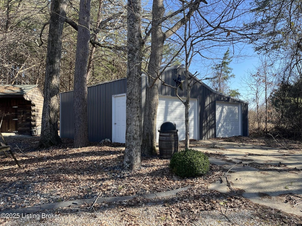 exterior space with an outdoor structure