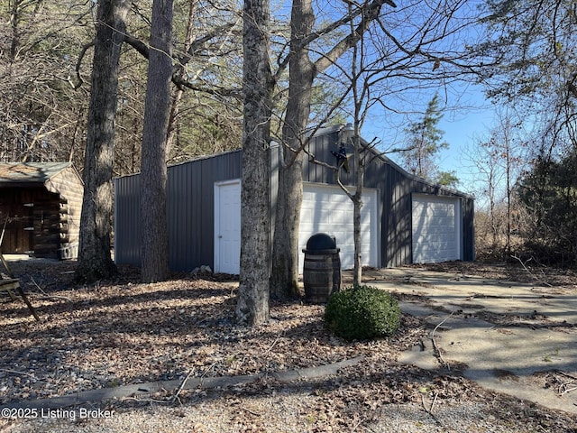 exterior space with an outdoor structure