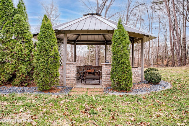 1670 Pine Creek Trl, Shepherdsville, KY 40165 - view of patio with a gazebo