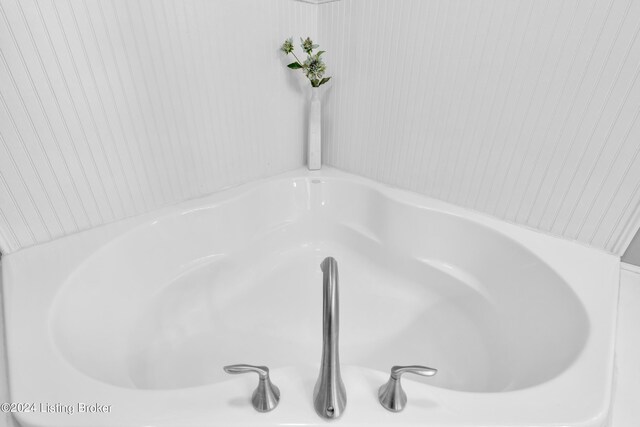 interior details with a tub
