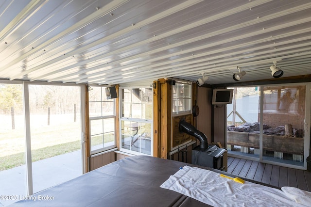 view of sunroom