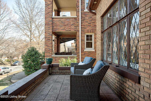 view of patio with fence