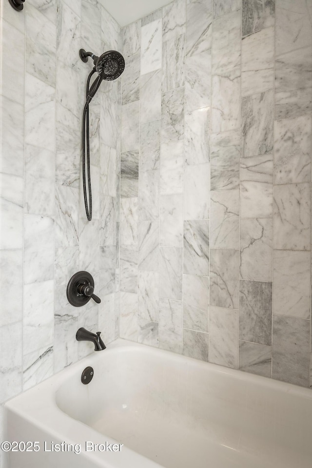 full bathroom featuring shower / bath combination