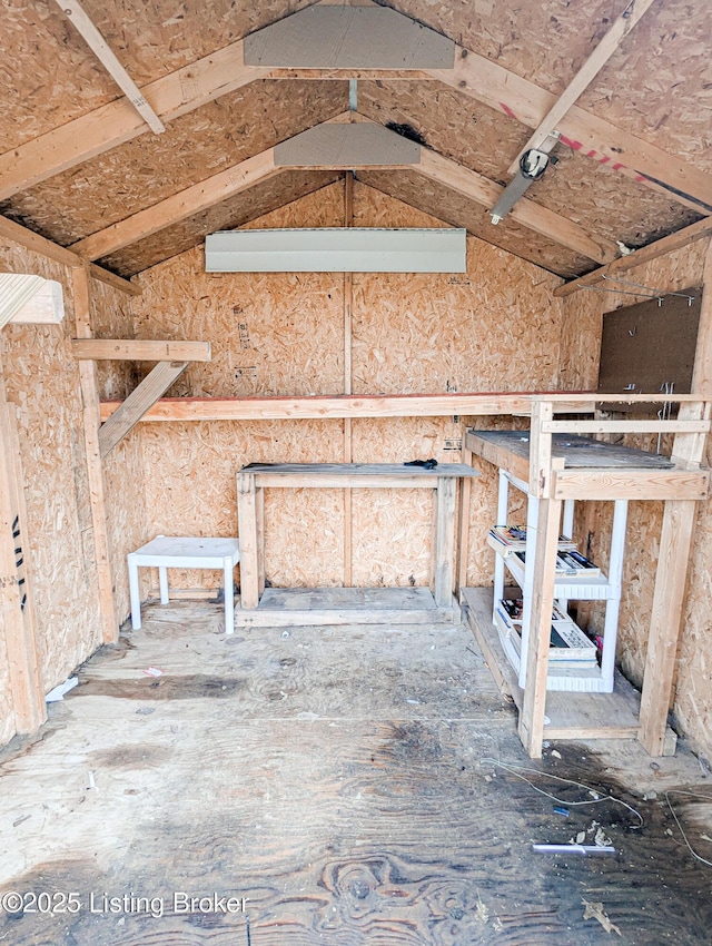 view of storage room