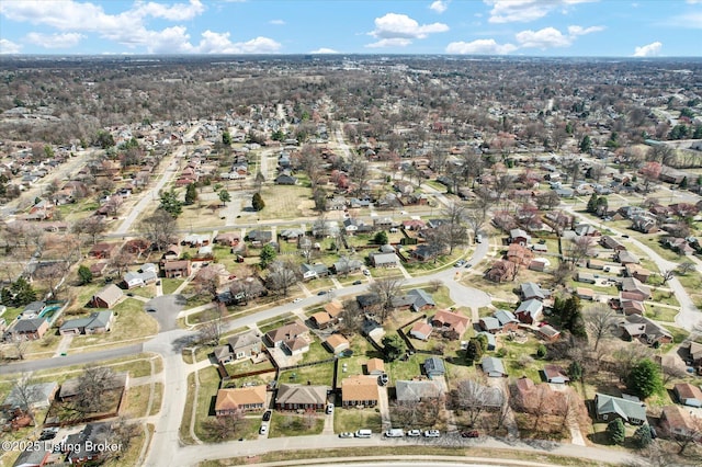 drone / aerial view featuring a residential view