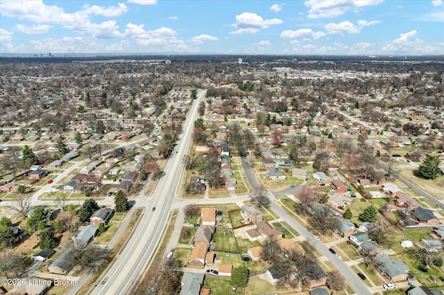 drone / aerial view featuring a residential view