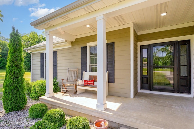 404 Persell Rd, Bedford, KY 40006 - entrance to property with covered porch
