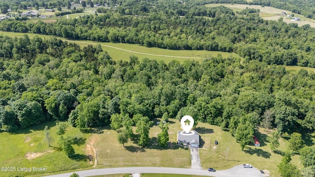 404 Persell Rd, Bedford, KY 40006 - view of property location with a heavily wooded area