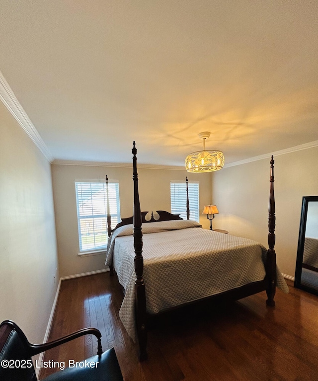 105-A Legacy Ct, Elizabethtown, KY 42701 - bedroom featuring baseboards, ornamental molding, and hardwood / wood-style flooring