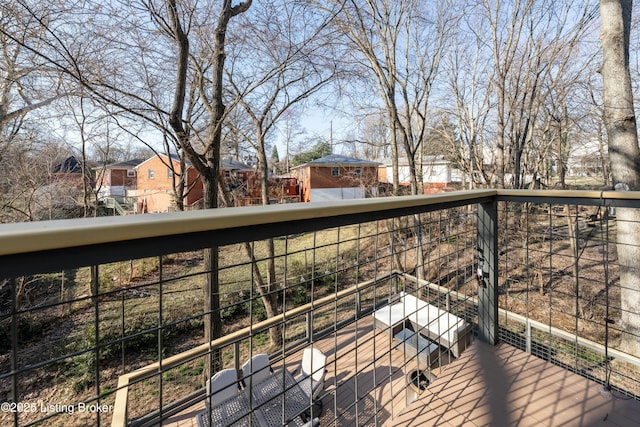 deck featuring a residential view