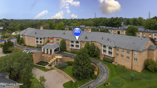 bird's eye view featuring a residential view