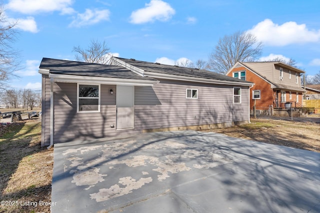 view of back of property