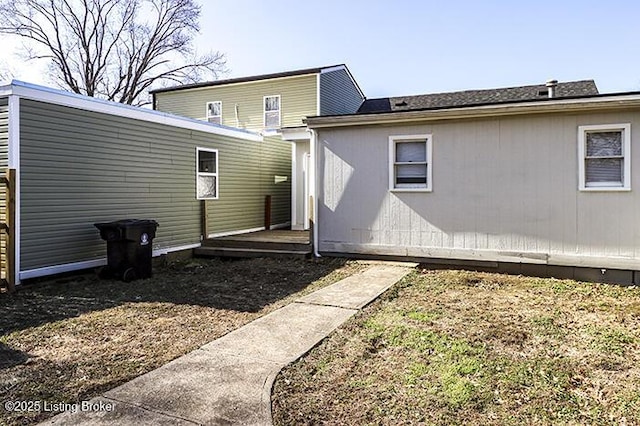 view of rear view of property