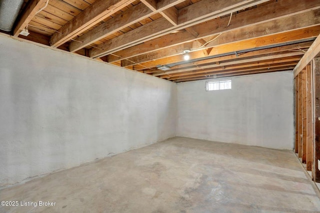 view of basement