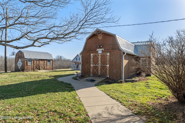 268 Cobb Rd, Eminence, KY 40019 - view of barn featuring a lawn