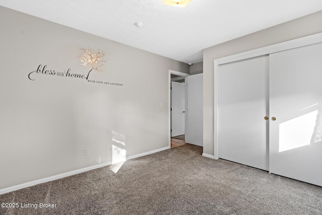 268 Cobb Rd, Eminence, KY 40019 - unfurnished bedroom with a closet, baseboards, and carpet floors