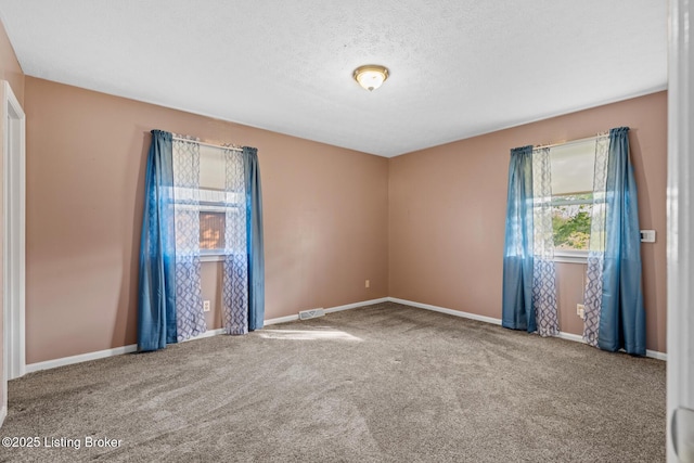 268 Cobb Rd, Eminence, KY 40019 - carpeted spare room featuring a textured ceiling, baseboards, and visible vents