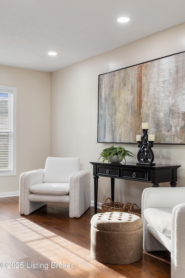 4316 Arwine Ct, Louisville, KY 40245 - living area with recessed lighting, baseboards, and wood finished floors