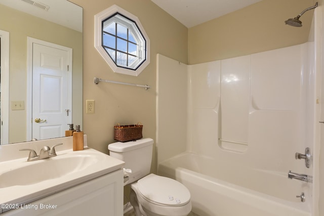 4316 Arwine Ct, Louisville, KY 40245 - bathroom featuring visible vents, vanity, toilet, and bathing tub / shower combination
