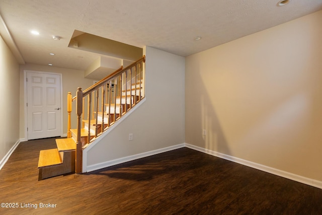 4316 Arwine Ct, Louisville, KY 40245 - stairs with recessed lighting, baseboards, and wood finished floors