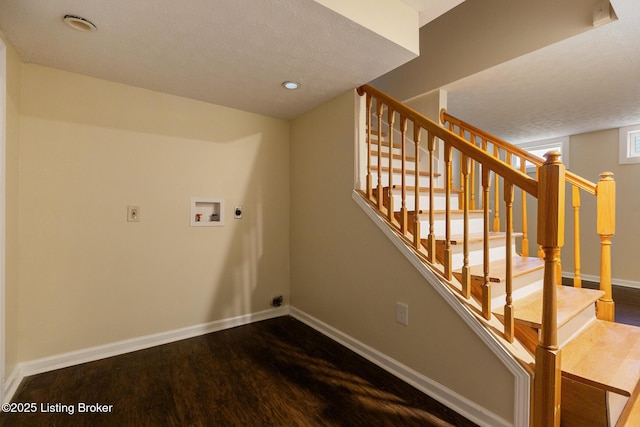 4316 Arwine Ct, Louisville, KY 40245 - stairs with recessed lighting, baseboards, and wood finished floors