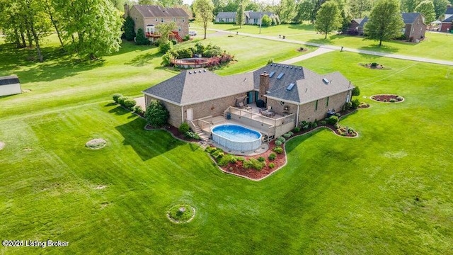 360 Rockcastle Villa, Shepherdsville, KY 40165 - view from above of property featuring a pool area
