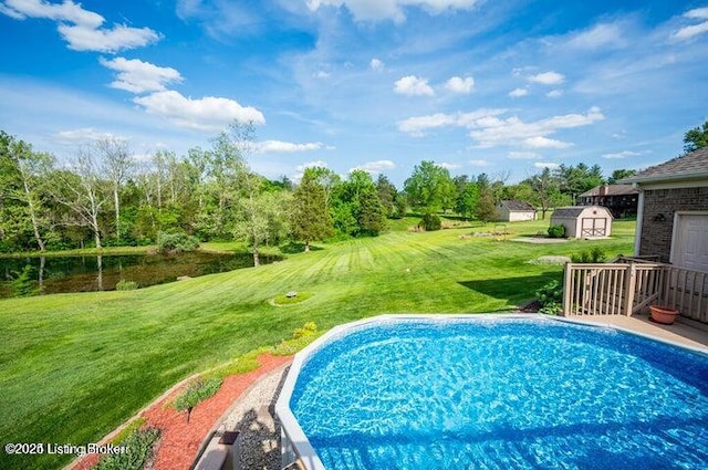 360 Rockcastle Villa, Shepherdsville, KY 40165 - outdoor pool featuring a yard