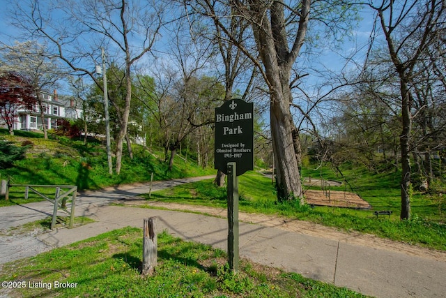 view of property's community