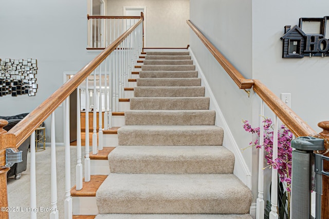 7603 Cottage Cove Way, Louisville, KY 40214 - stairs with carpet flooring