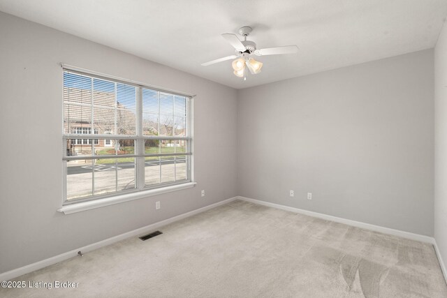 1501 Eagle Nest Way, Lyndon, KY 40222 - spare room with carpet, baseboards, and ceiling fan