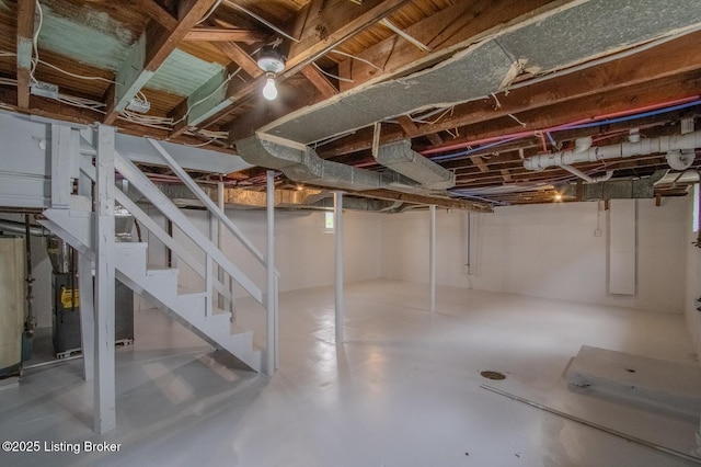 1301 Central Ave, Louisville, KY 40215 - unfinished basement featuring stairs